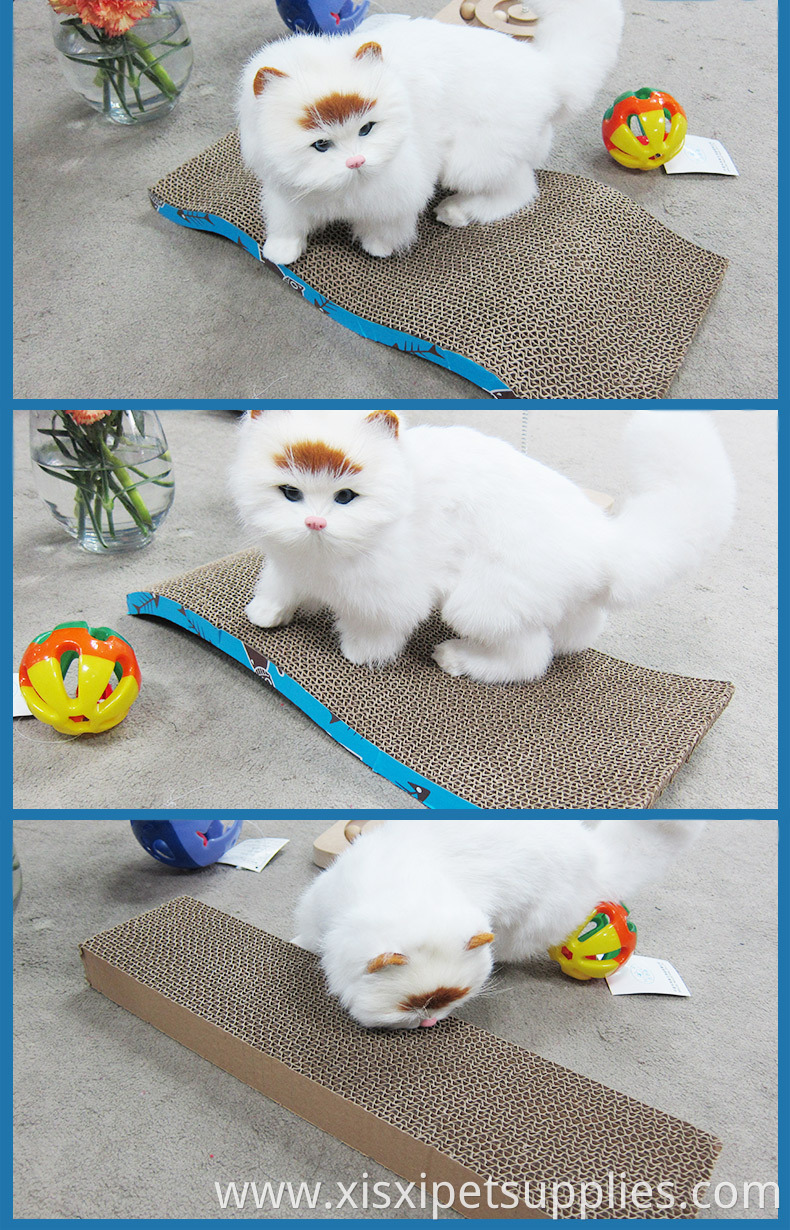 Wave Cat Scratcher Cat Scratching board toy with Catnip